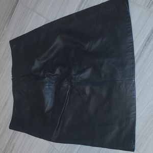 Black Leather Skirt